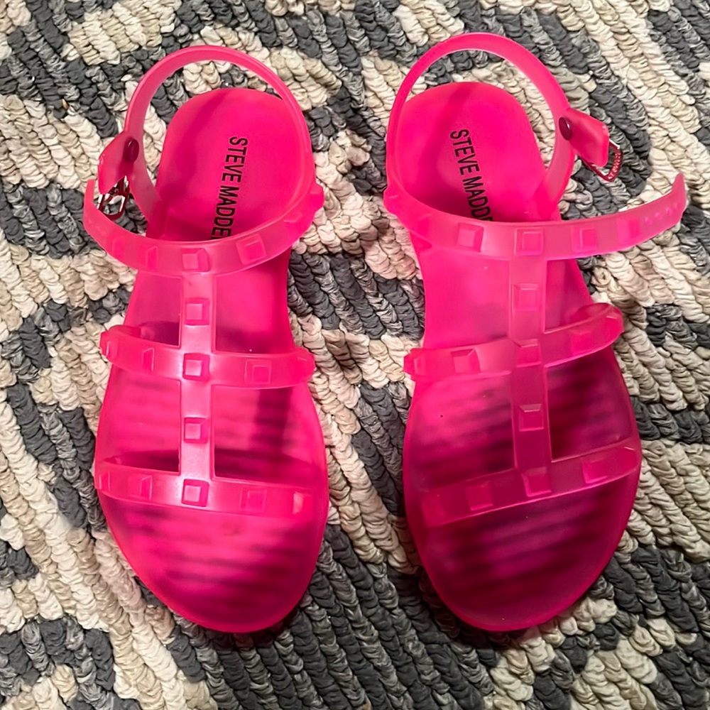 Hot Pink, Jelly Sandals